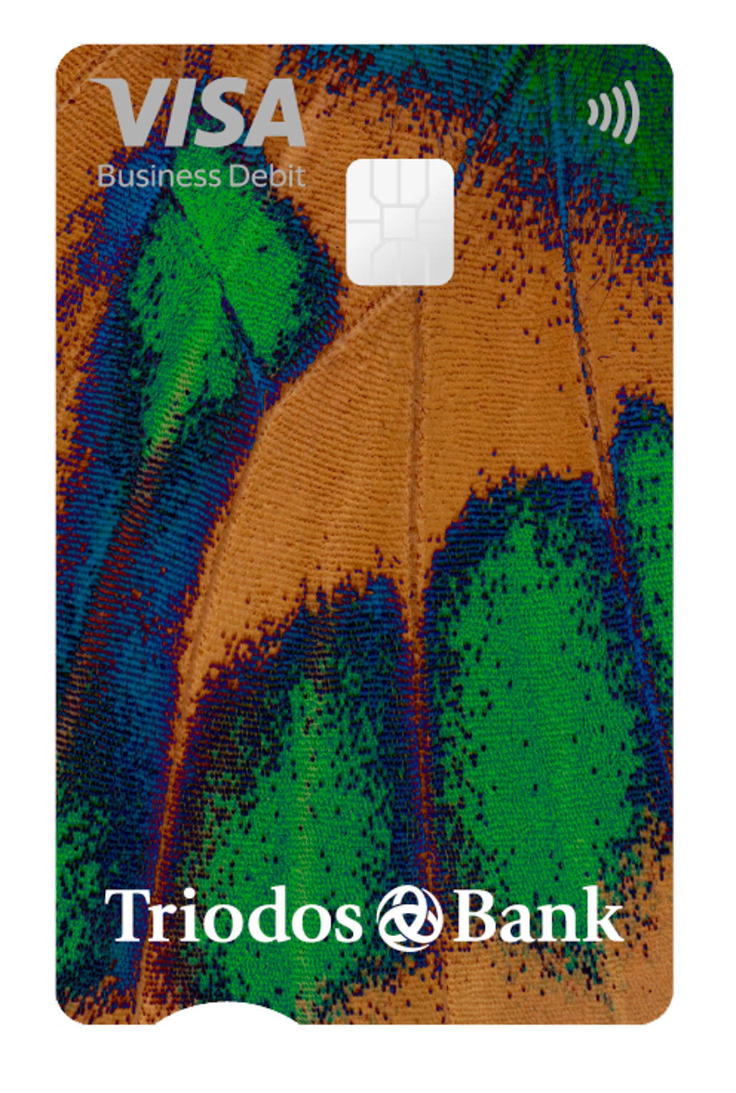 La face recto de la carte de débit Triodos